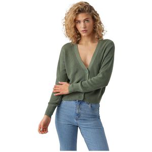 Vero Moda Newlexsun Short V Neck Sweater Groen XL Vrouw