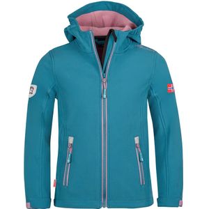 Trollkids - Trollfjord - Softshelljack - Blauw - 98 cm - Meisjes