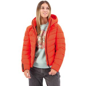 Superdry Microfibre Padded Jacket Oranje XS Vrouw