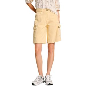 Pepe Jeans Relaxed Hw Worker Clr Denim Shorts Geel 27 Vrouw