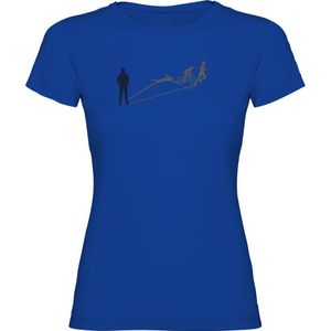 Kruskis Triathlon Shadow Short Sleeve T-shirt Blauw M Vrouw