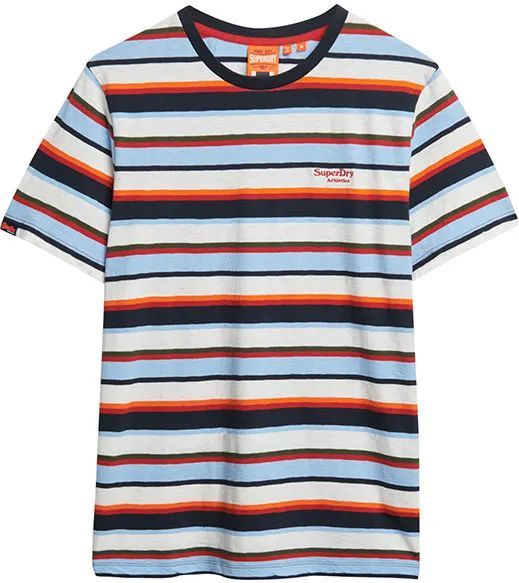 Superdry - Essential Stripe - T-shirt - Katoen