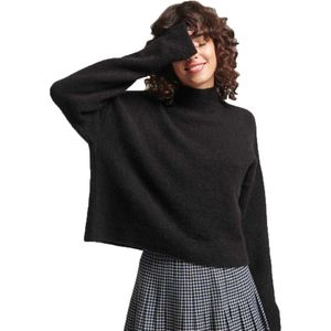Superdry Vintage Essential Mock Neck Sweater Bruin 16 Vrouw