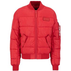 Alpha Industries Ma-1 Puffer Bomber Jacket Rood S Man