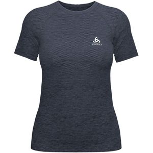 Odlo Crew Essential Seamless Short Sleeve T-shirt Blauw M Vrouw