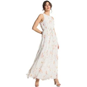 Victorio & Lucchino - Geplooide Lange Jurk - Bloemmotief - Mouwloos - Polyester