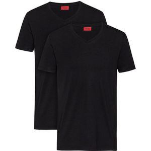 Hugo Short Sleeve V Neck T-shirt Zwart XS Man