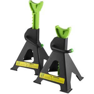 3t - Set van 2 Assteunen - Min 290 mm - Max 430 mm - Capaciteit 3 ton