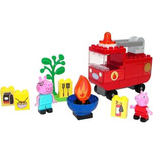 Big Play Bloxx Peppa Pig Fire Truck Building Game Veelkleurig