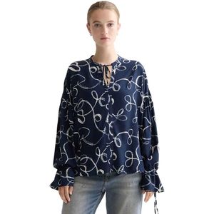 Scotch & Soda Easy Draw String Cuffs Blouse Met Lange Mouwen