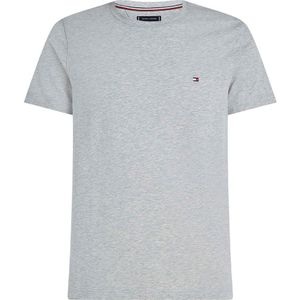 Tommy Hilfiger Core Stretch Slim Fit C Short Sleeve T-shirt Grijs 2XL Man