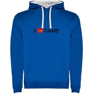 Kruskis I Love Camp Bicolor Hoodie Blauw M Man