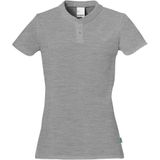 Uhlsport - Damen Essential Polo Shirt - Donkergrijs Melange - T-shirt