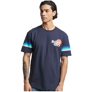 Superdry Vintage Cali Stripe T-shirt Blauw M Man