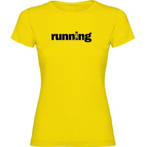 Kruskis Word Running Short Sleeve T-shirt Geel 2XL Vrouw