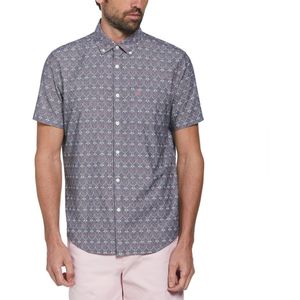 Original Penguin Chambray Aop Paddles Overhemd Met Korte Mouwen