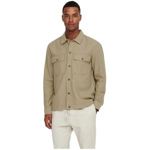 Only & Sons Long Sleeve Kennet Life Linen Overshirt