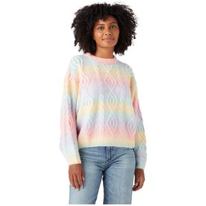 Wrangler Cable Sweater Roze 2XL Vrouw