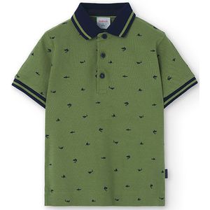 Boboli 738086 Short Sleeve Polo Groen 6 Years Meisje