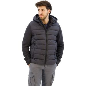 ECOALFvoor mannen. MCMGAKNDENAL0987W24-161 Denali jas marine (S), Casual, Lange mouwen, Duurzaam, Gerecycled nylon, Marineblauw