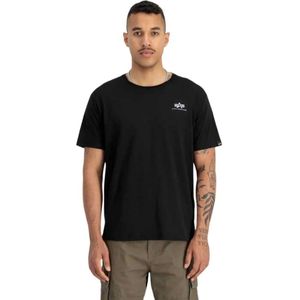 Alpha Industries - Basic T TPU Small Logo - T-shirt - Zwart - 100% Katoen