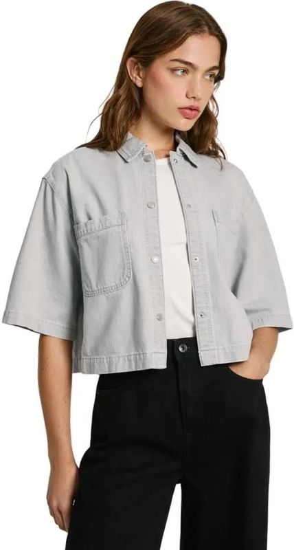 Pepe Jeans - Elle Cloud - Katoenen Blouse - Met Wolkenprint