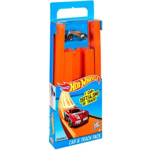 Hot Wheels Track Builder Straight Track Car And Track Pack Oranje
