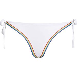 Calvin Klein Underwear String Tie Side Bikini Bottom Wit S Vrouw