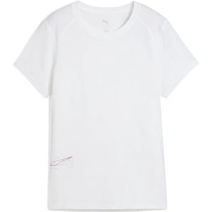 Puma Run Graphic Mesh T-shirt Met Korte Mouwen