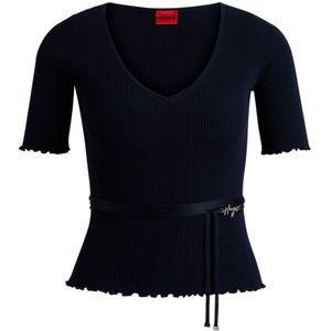 Hugo Simble 10259543 Sweater Blauw XS Vrouw