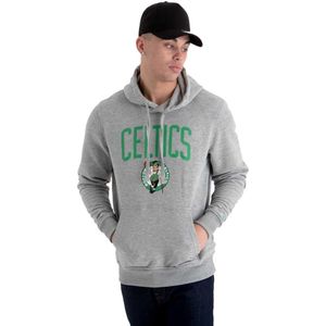 New Era Team Logo Po Boston Celtics Hoodie Grijs M Man