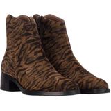 Wonders - Bonjour 01 - Enkellaarsjes - Dierenprint - Met Hak