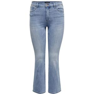 Only Carmakoma Sally Skinny Flared Fit Bj759 High Waist Jeans Blauw 46 / 32 Vrouw