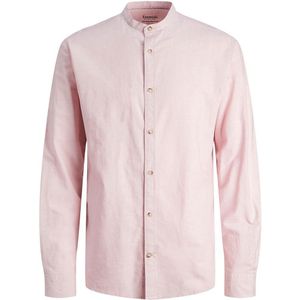 Jack & Jones Summer Band Linen Short Sleeve Shirt Roze XL Man