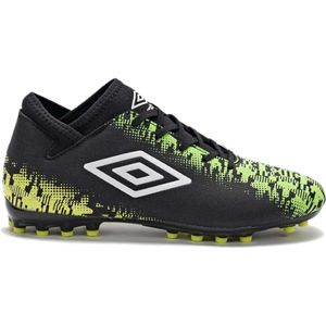 Umbro - Formation II FG - Voetbalschoenen - Zwart - Wit - Groen - Veiligheidsgeel