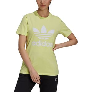 Adidas Originals Trefoil Short Sleeve T-shirt Geel 38 Vrouw