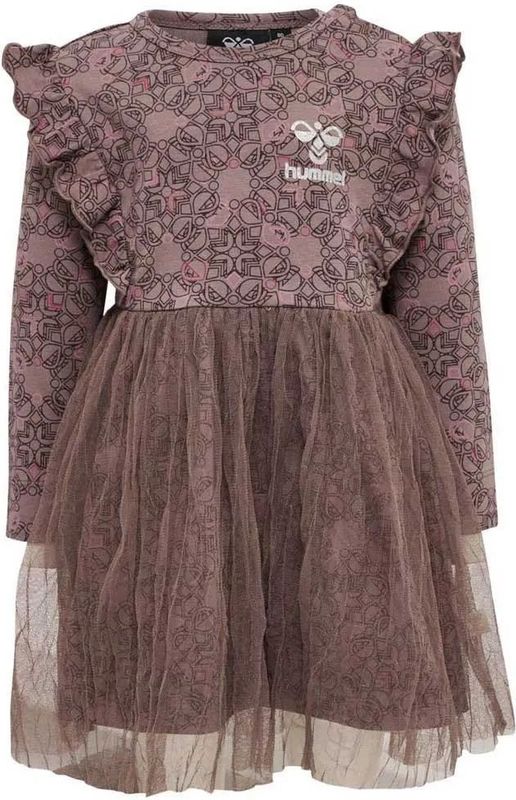 Hummel - Fia - Jurk - Lange Mouwen - Biologisch Katoen - Volantdetails