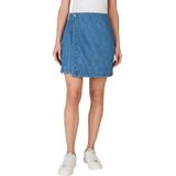 Pepe Jeansvoor vrouwen. PL901163 Mini Hw gewatteerde rok blauw (L), Casual, Katoen, Duurzaam