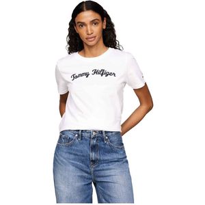 Tommy Hilfiger Regular Script T-shirt Met Korte Mouwen