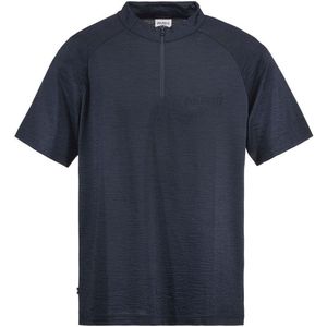 Dolomite Cristallo merino Zip Short Sleeve T-shirt Blauw L Man