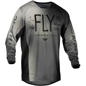 Fly Racing Kinetic Prodigy Long Sleeve T-shirt Beige,Grijs XL Jongen