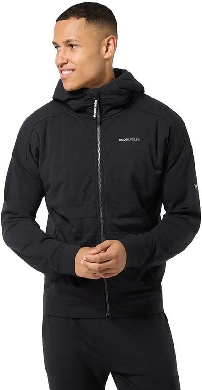 Super.natural - Warm Up Dwr Jacket - Gewatteerde Jas - Technische Merino - Zwart