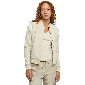Urban Classics Inset College Jacket Beige 2XL Vrouw