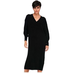 Only New Tessa Long Sleeve Midi Dress Zwart L Vrouw