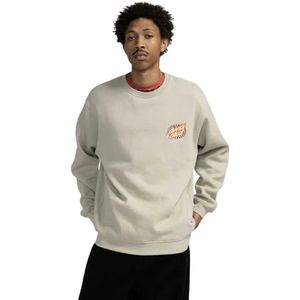 Santa Cruz Crew Oval Check Flame Sweatshirt