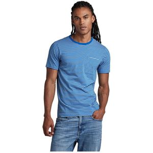 G-star Stripe Slim Short Sleeve T-shirt Blauw 2XL Man