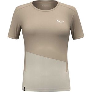 Salewa Puez Sporty Dry Short Sleeve T-shirt Beige L Vrouw