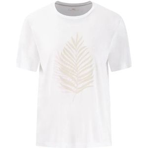 Fynch Hatton Print Feather T-shirt Met Korte Mouwen