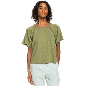 Roxy Time On My Side Short Sleeve T-shirt Groen S Vrouw