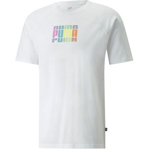 Puma Multicolor Graphic Short Sleeve T-shirt Wit 2XL Man